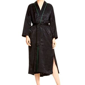 Maje black and green kimono jacket